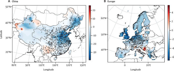Effect of lockdown on surface PM2.5 concentrations